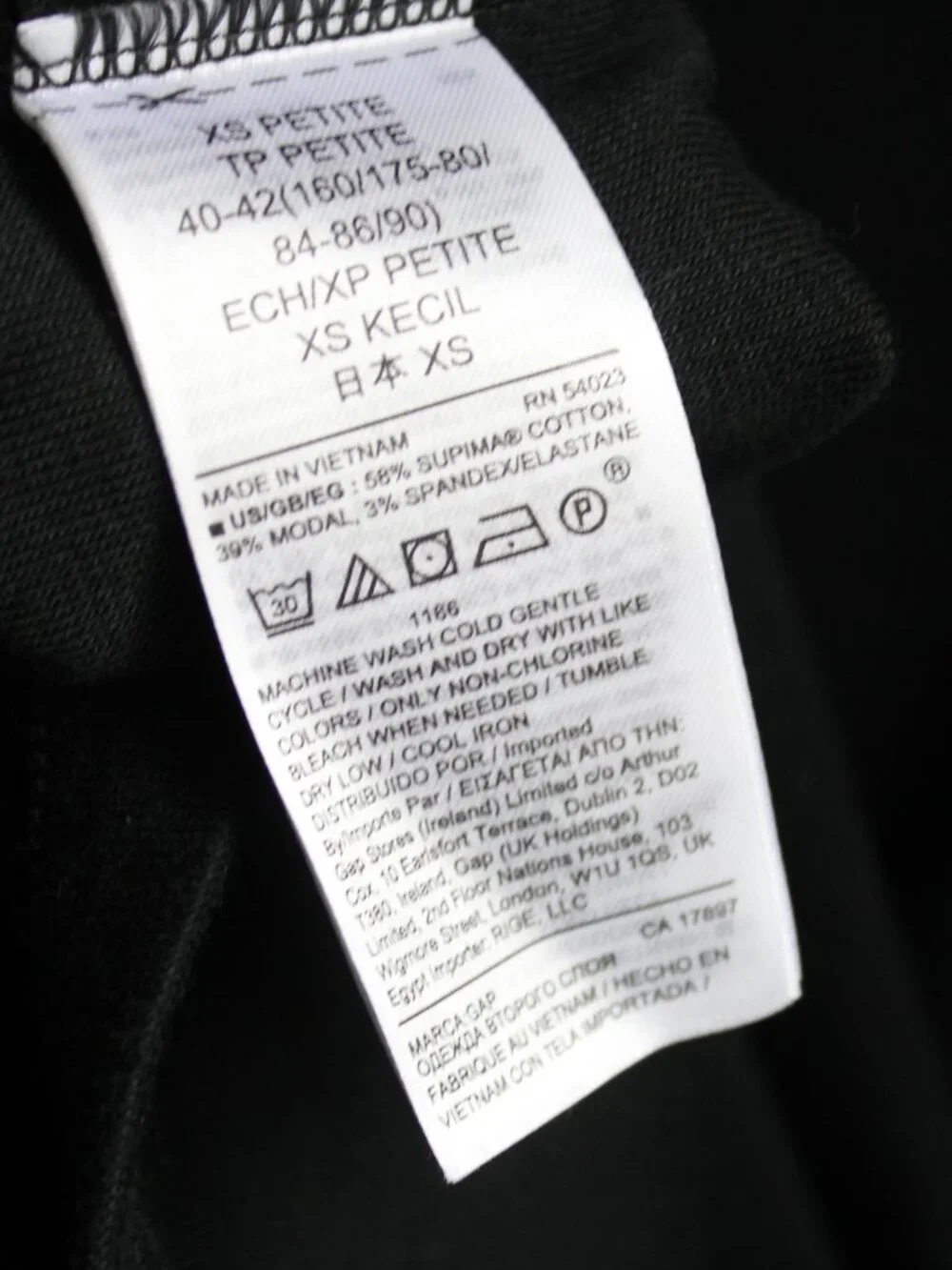 Gap Women's Black Softspun Sleeveless Tank Crew Fitted Midi Dress sz XS Petite - Picture 4 of 4